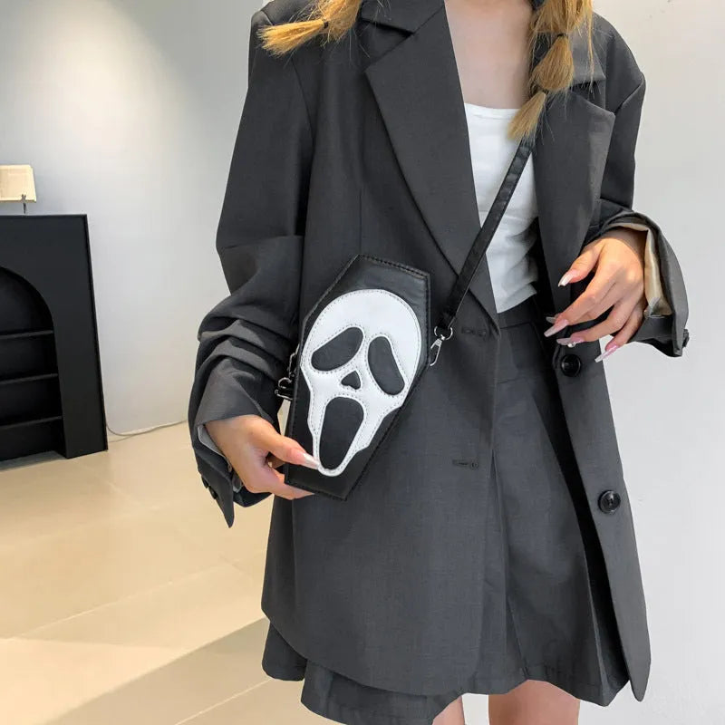 Halloween Coffin-shape Shoulder Bag Ghost Spider - Bellarte Enchanté Halloween Coffin-shape Shoulder Bag Ghost Spider